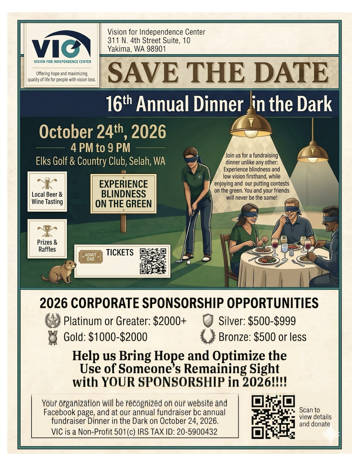 Dinner int eh Dark poster