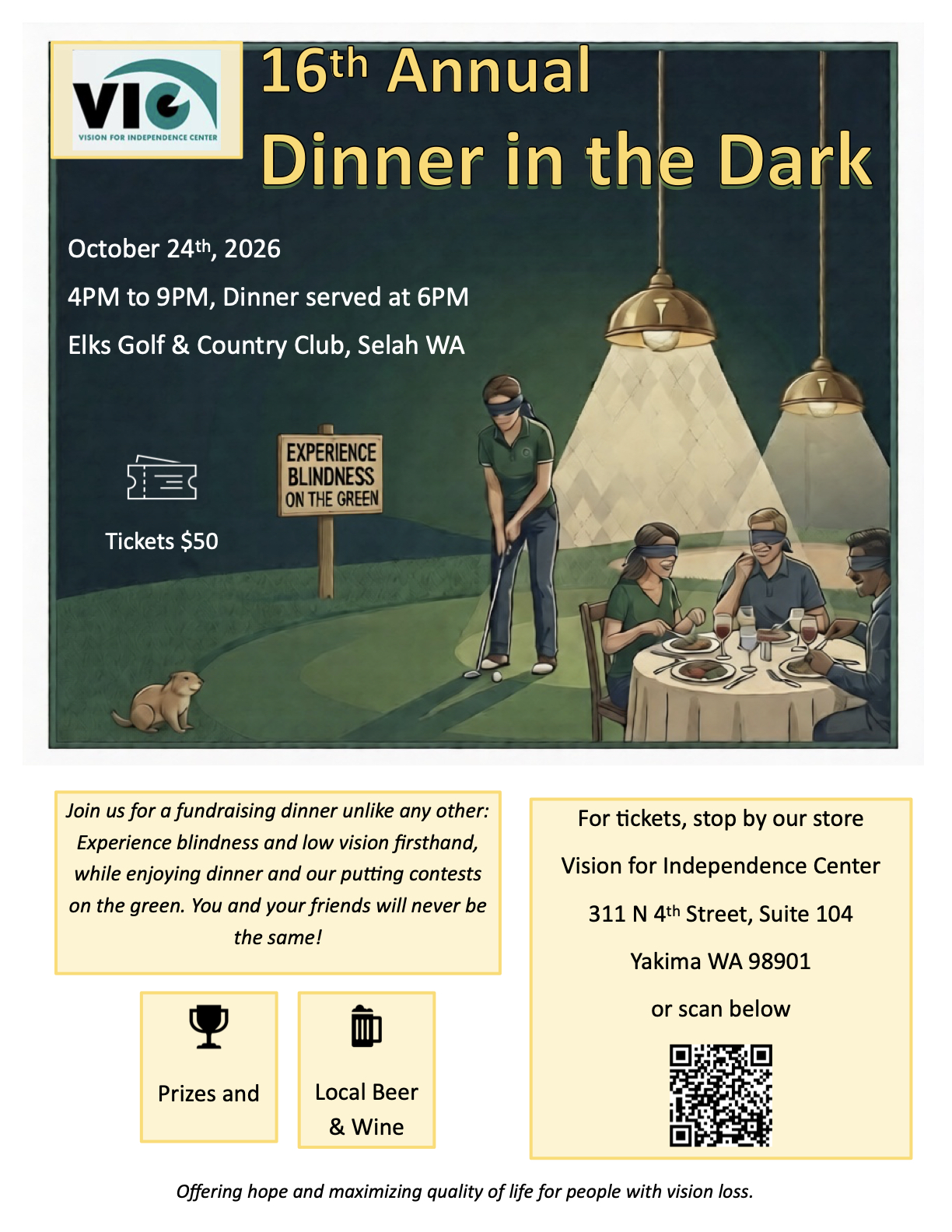 Dinner int eh Dark poster
